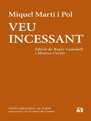 cover image of Veu incessant